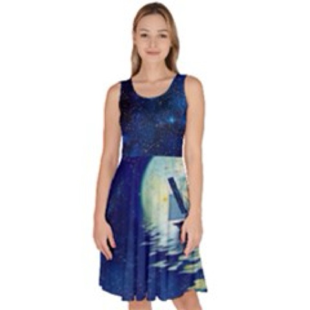 Blue Starry Night Mini Dress